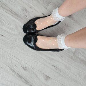 vintage Puma | Zandy black monochrome sneakerina sporty flats shoes | WMS 8.5